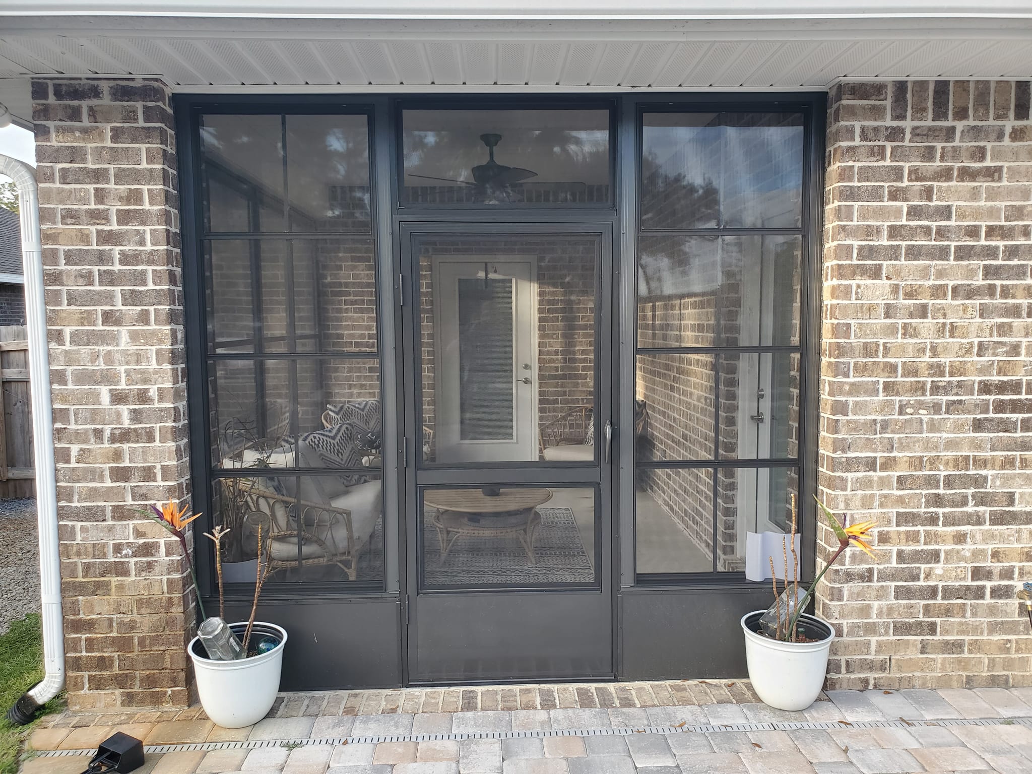 Custom Florida room addition providing protected outdoor living in Northwest Florida