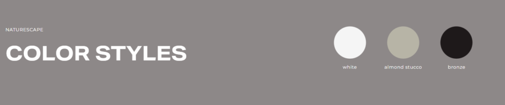 Elite Framing Color Options