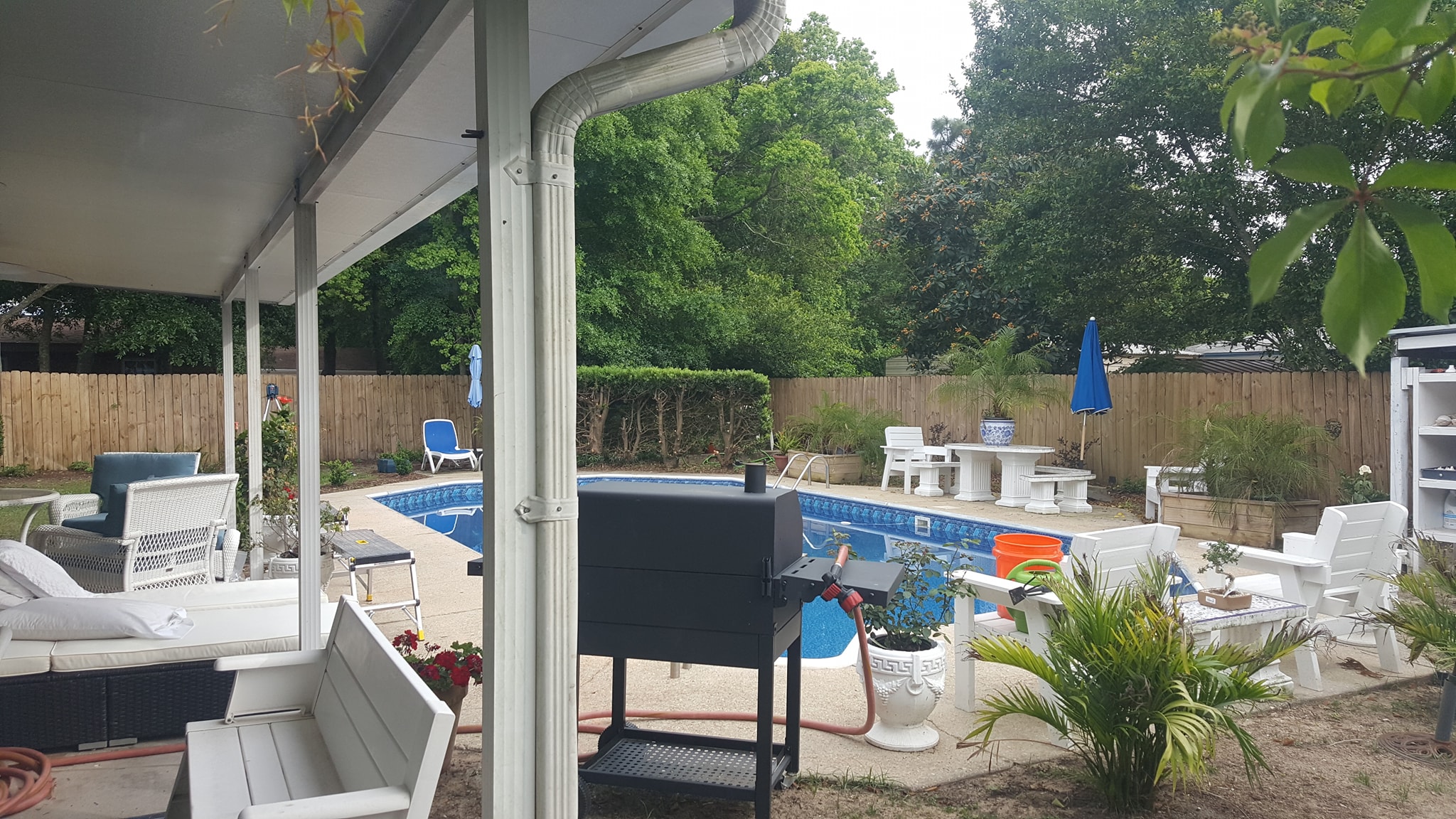 prior to Pool Enclosure build