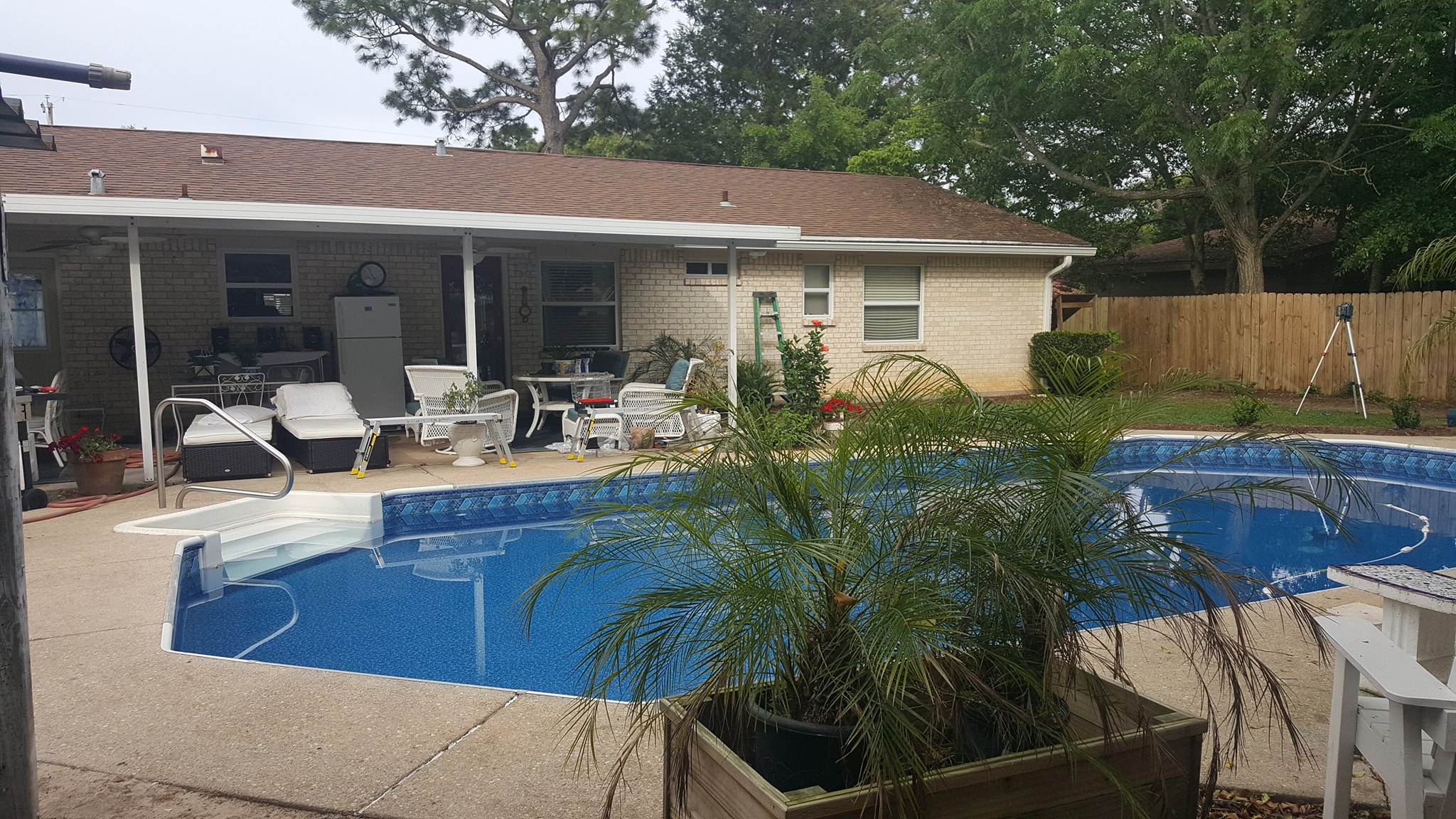 before Pool Enclosure