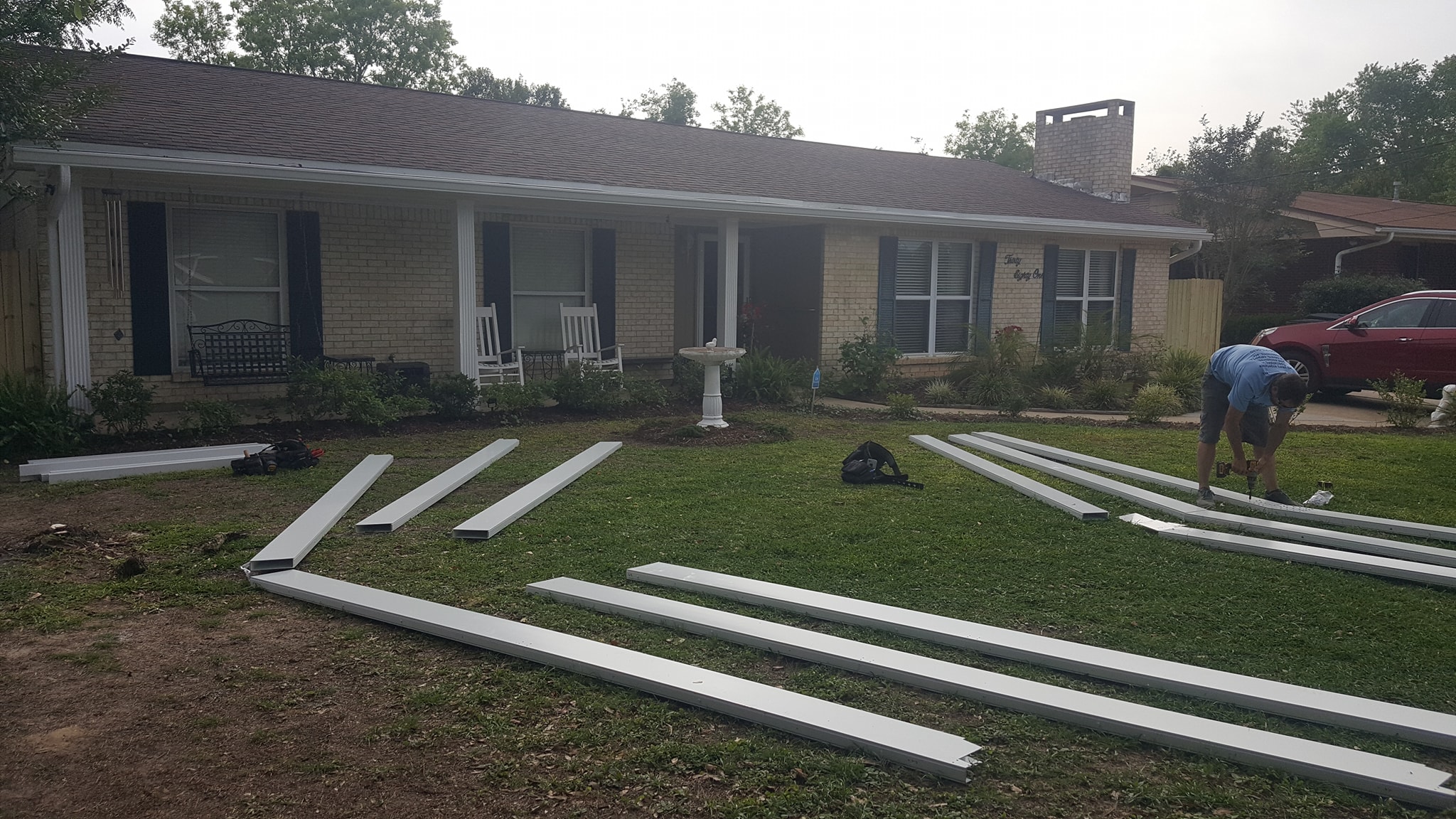 starting Pool Enclosure build