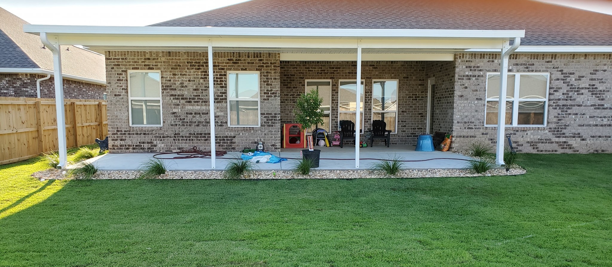 Aluminum patio cover insulated