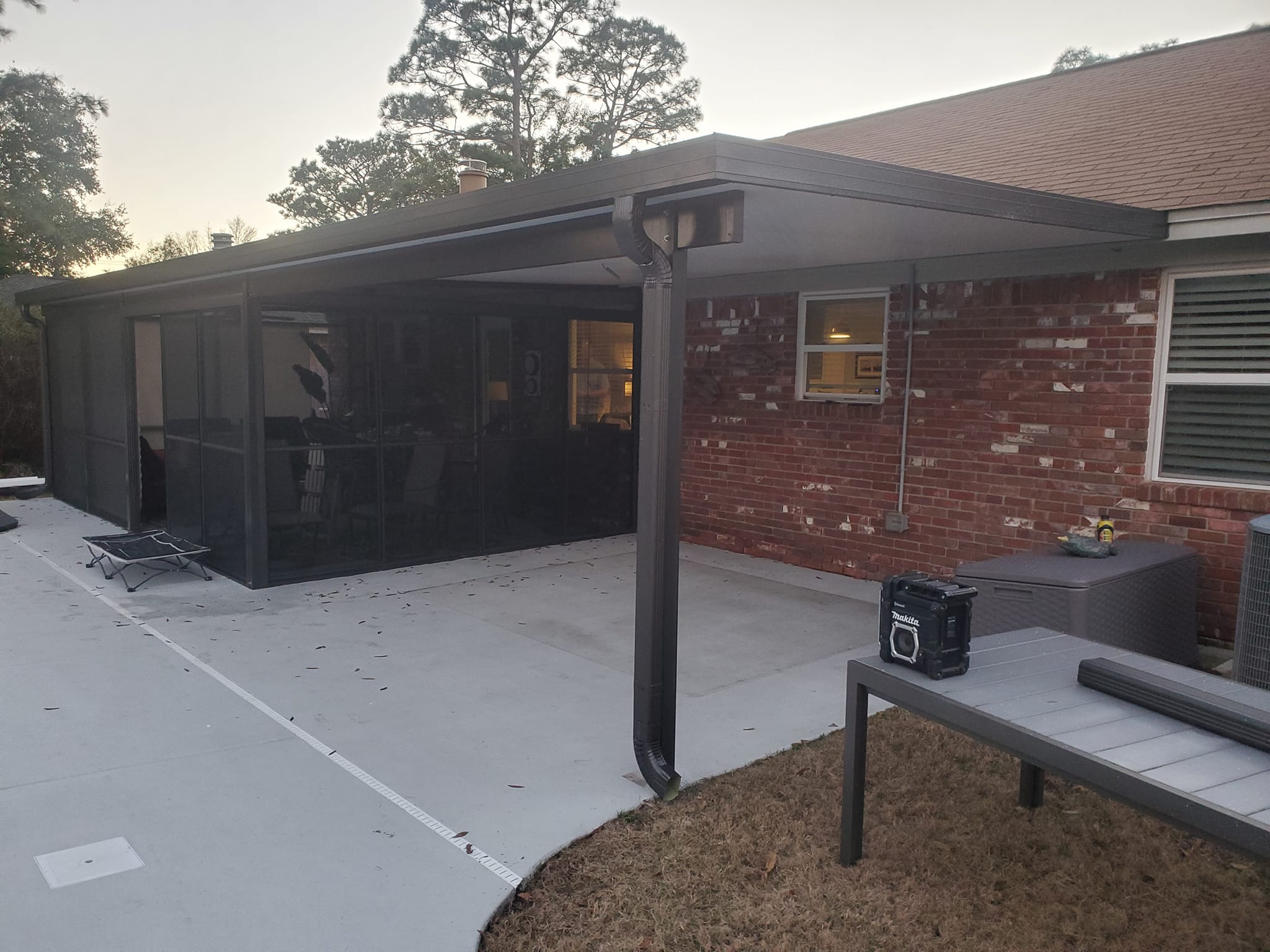 Patio cover screen room