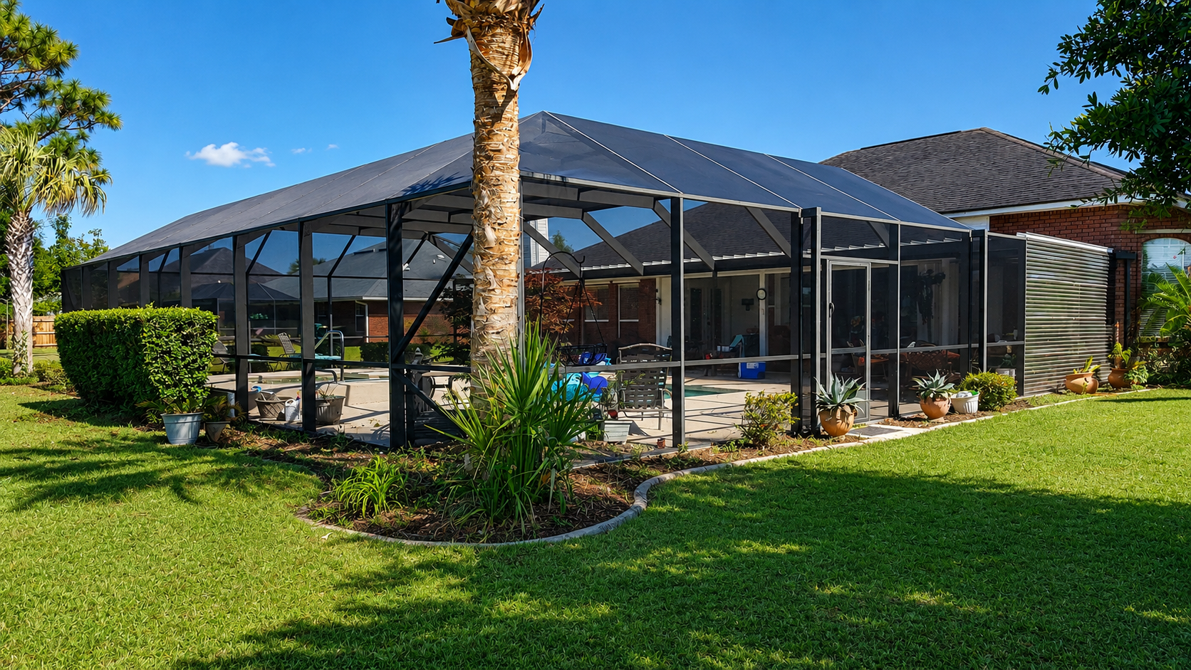 Santa Rosa pool cage screen enclosure
